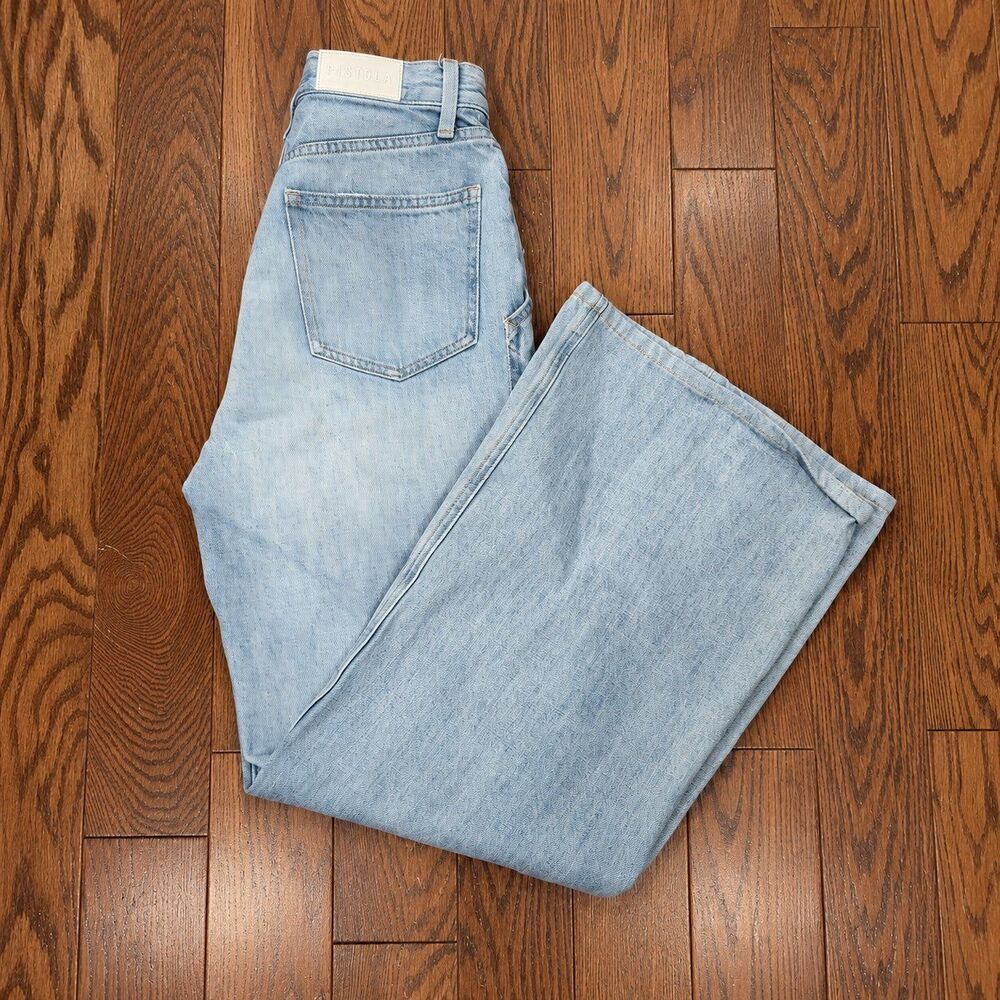 {Pistola} Ruby high-rise palazzo wide-leg jeans in Kona, 25